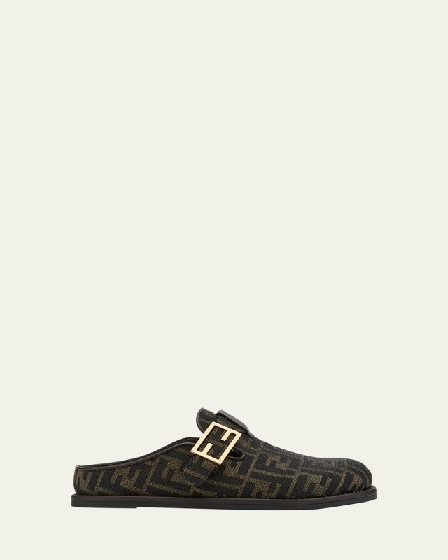 Feel FF Jacquard Sabot Mules